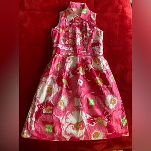 Lilly Pulitzer Collared Tank Dress Sz 2